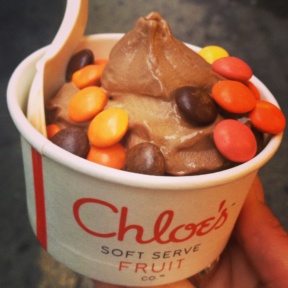 Gluten-free fruit soft serve from Chloe's Soft Serve Fruit Company